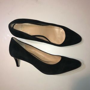 Cole Haan Suede Leather Heels Black Size 8.5